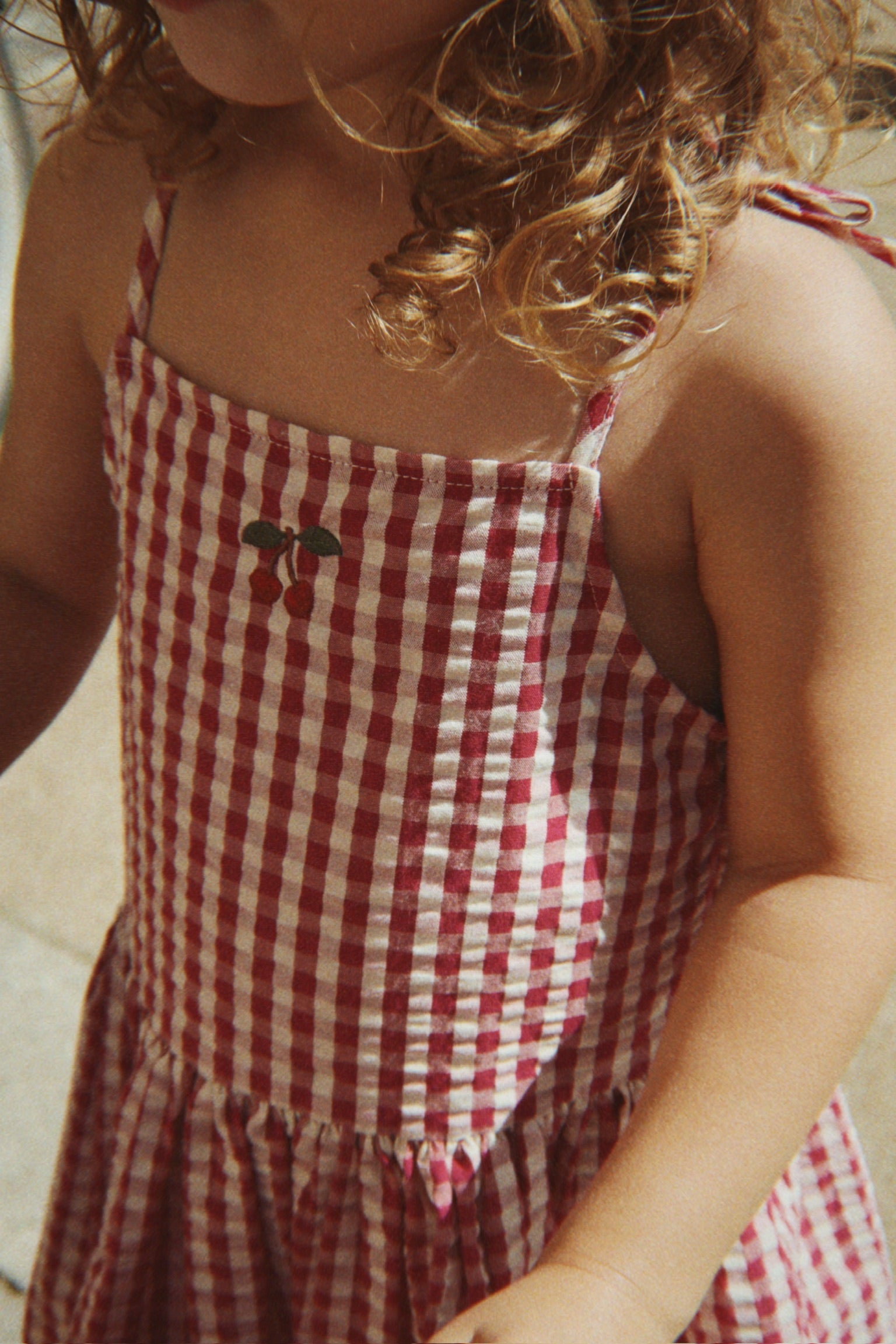 Konges Sløjd ISOTTA DRESS - raspberry check