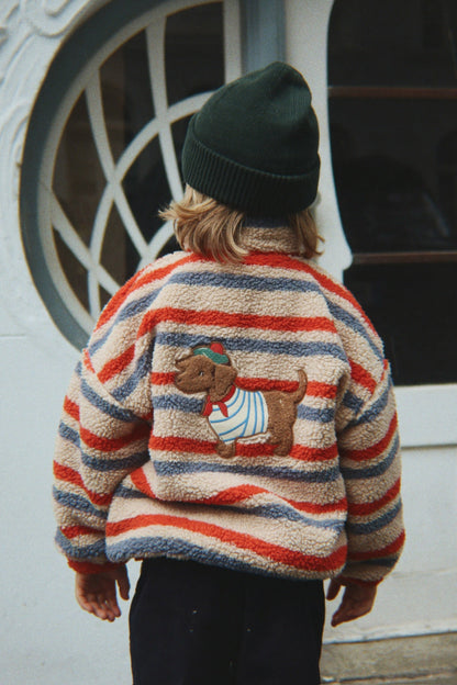 Coming Soon - Konges Sløjd Jody Teddy Jacket - Tangerine Stripe