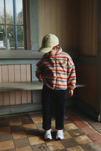 Coming Soon - Konges Sløjd Jody Teddy Jacket - Tangerine Stripe