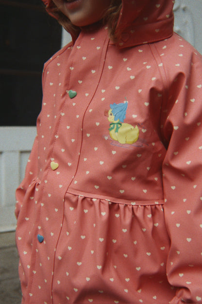 Konges Sløjd Rainy Palme Duckling Rain Jacket - Coeur Feathers - image 3