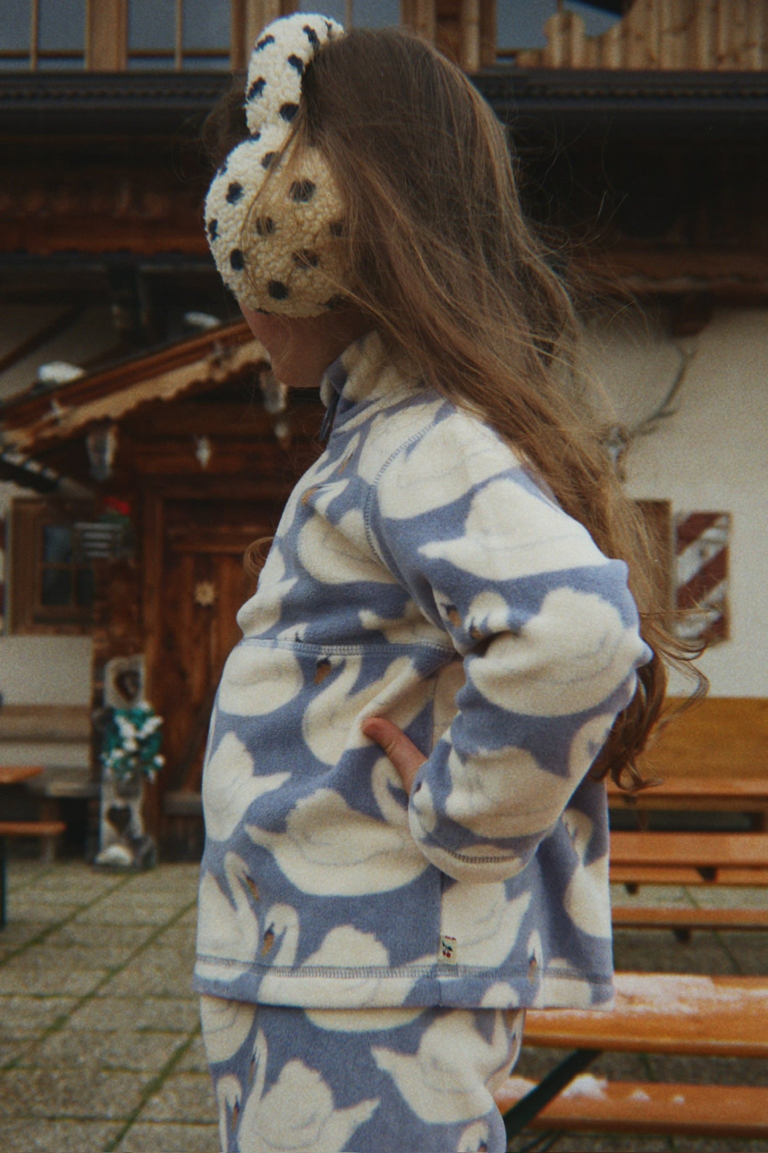 TAVI FLEECE SWEATSHIRT GRS - swan