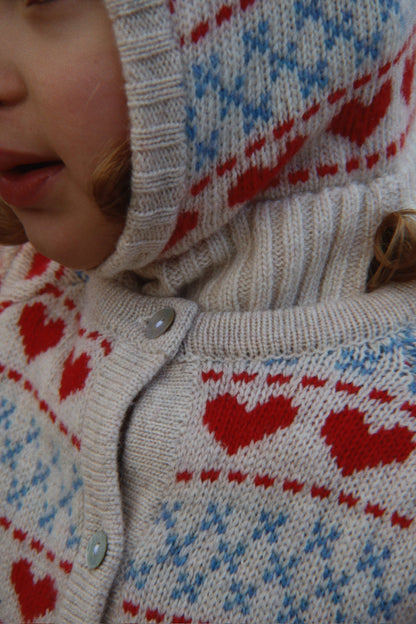 Konges Sløjd Belou Cardigan - Heart lifestyle view