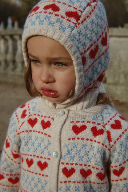 Konges Sløjd Belou Cardigan - Heart lifestyle view