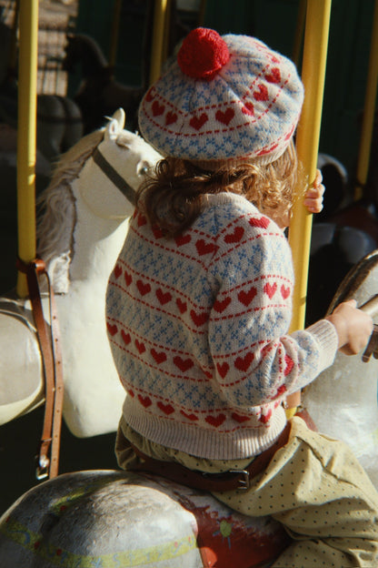 Konges Sløjd Belou Cardigan - Heart lifestyle view