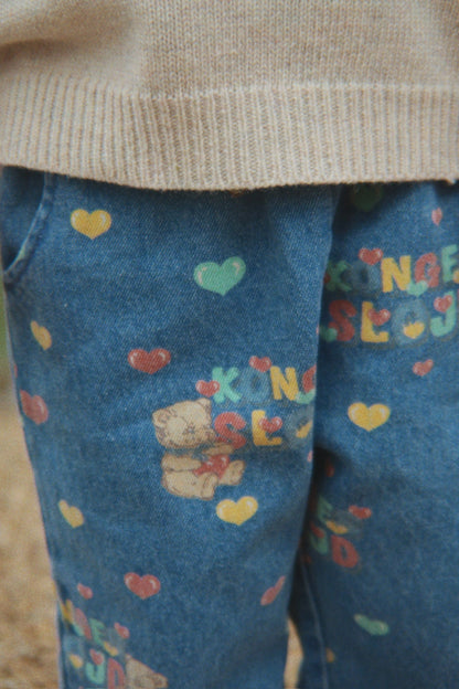 MAGOT FRILL PANTS GOTS - teddy coeur