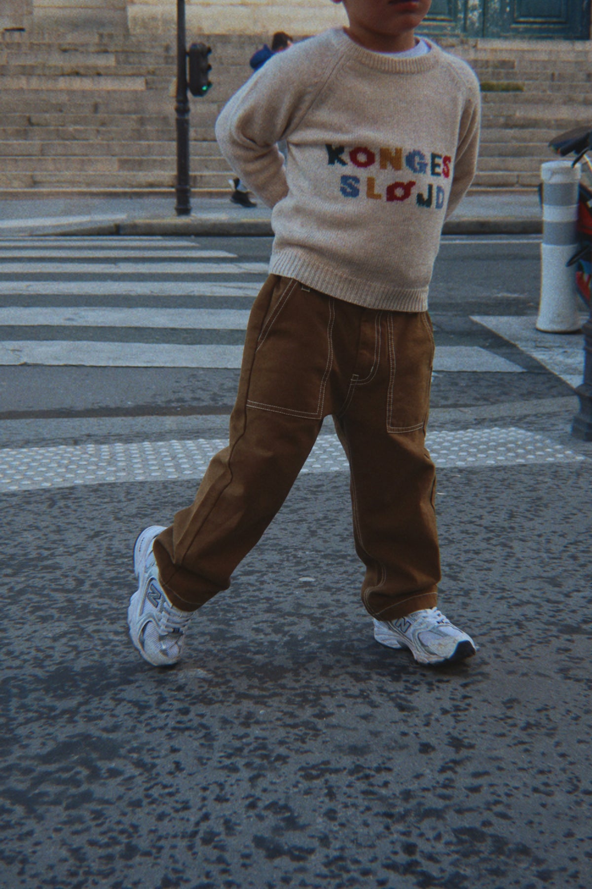 Konges Sløjd Billi Knit Sweater in Off White, back styled view