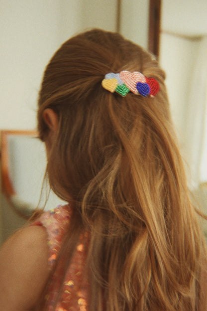 Konges Sløjd Coeur Coloré beaded hair clip lifestyle view
