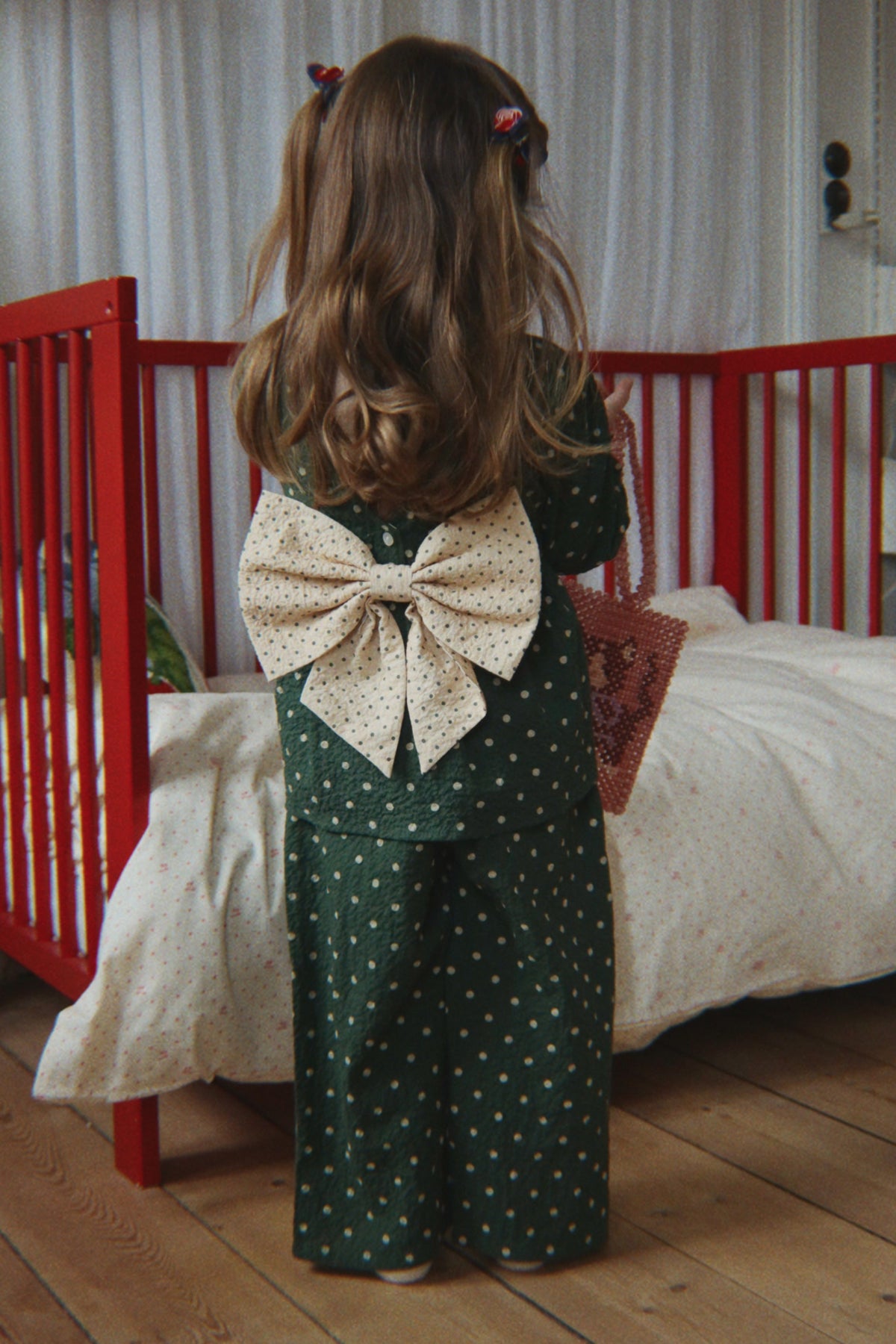 Konges Sløjd Elin Bow Blouse - Dot Marseille product image