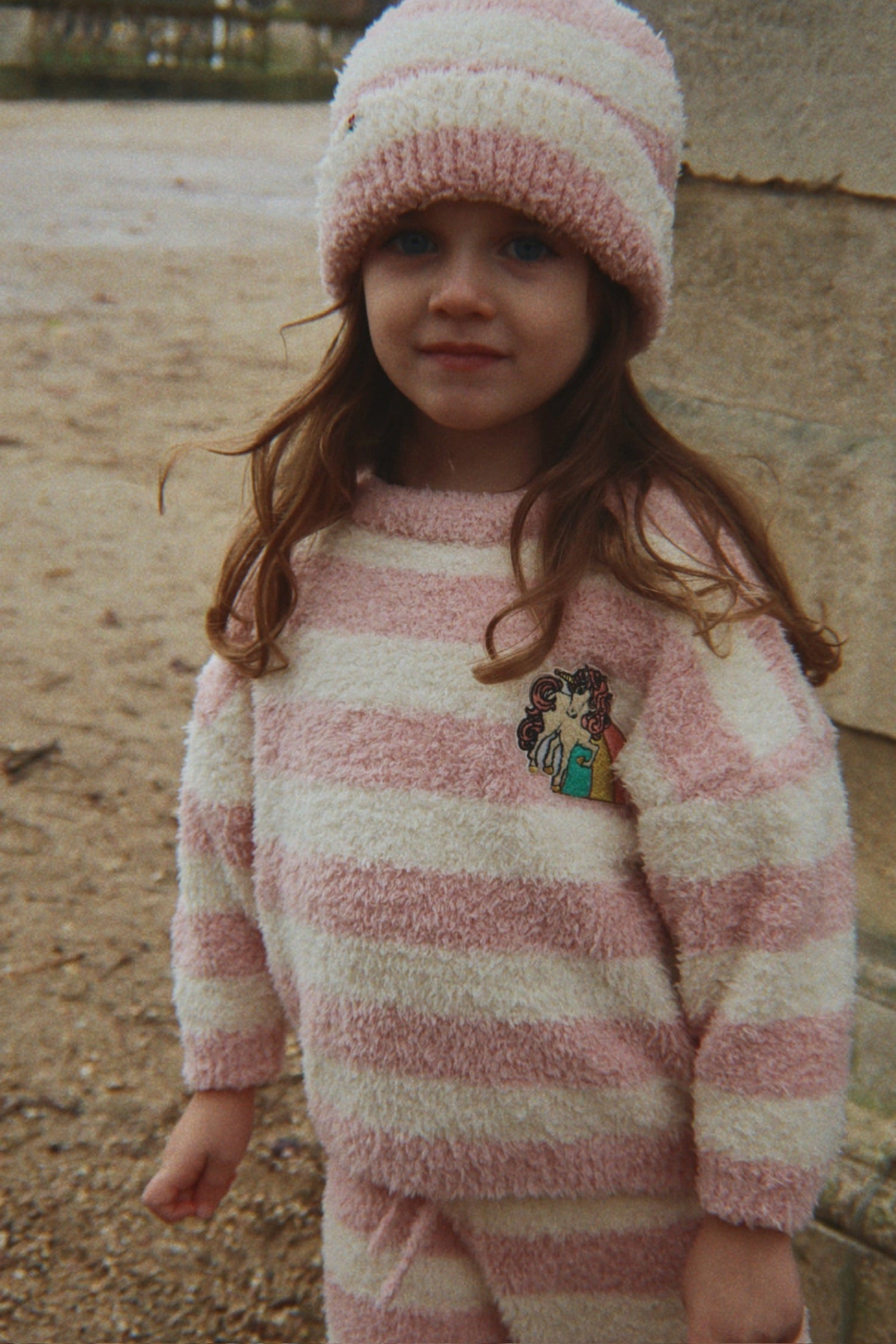 Konges Sløjd Softy Sweater - Rosy Stripe