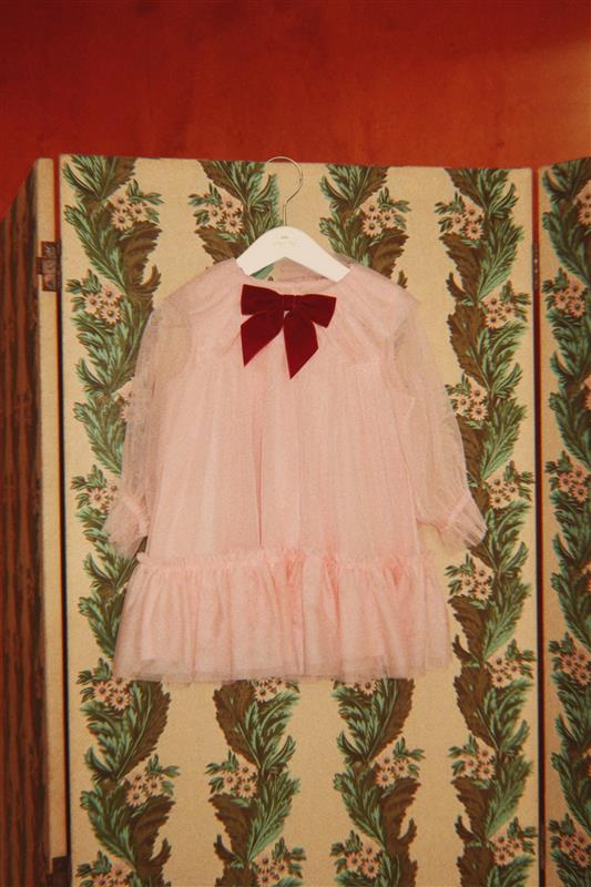 Konges Sløjd Bow Dress - Creole Pink by Konges Sløjd
