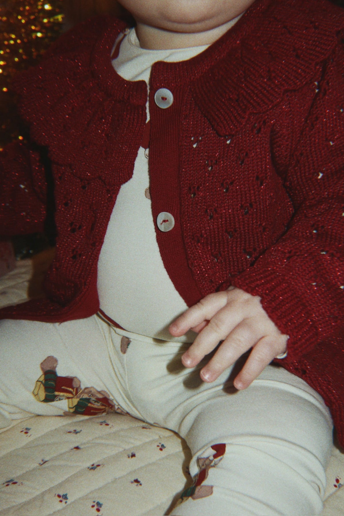 Konges Sløjd Holiday Cardigan - Red Dahlia by Konges Sløjd