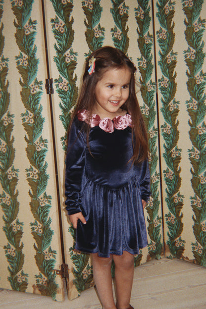 Konges Sløjd Rosetta Dress - Navy by Konges Sløjd