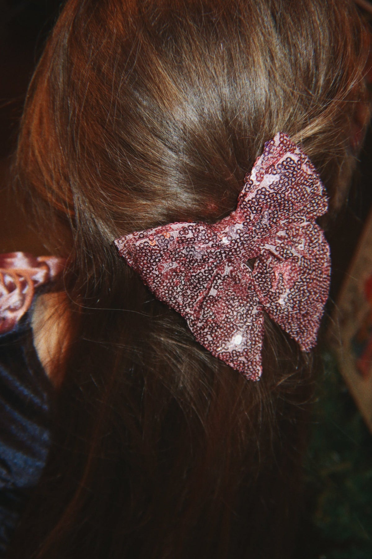 Konges Sløjd Tindra Sequin Bow Hair Clip - Rosewater by Konges Sløjd