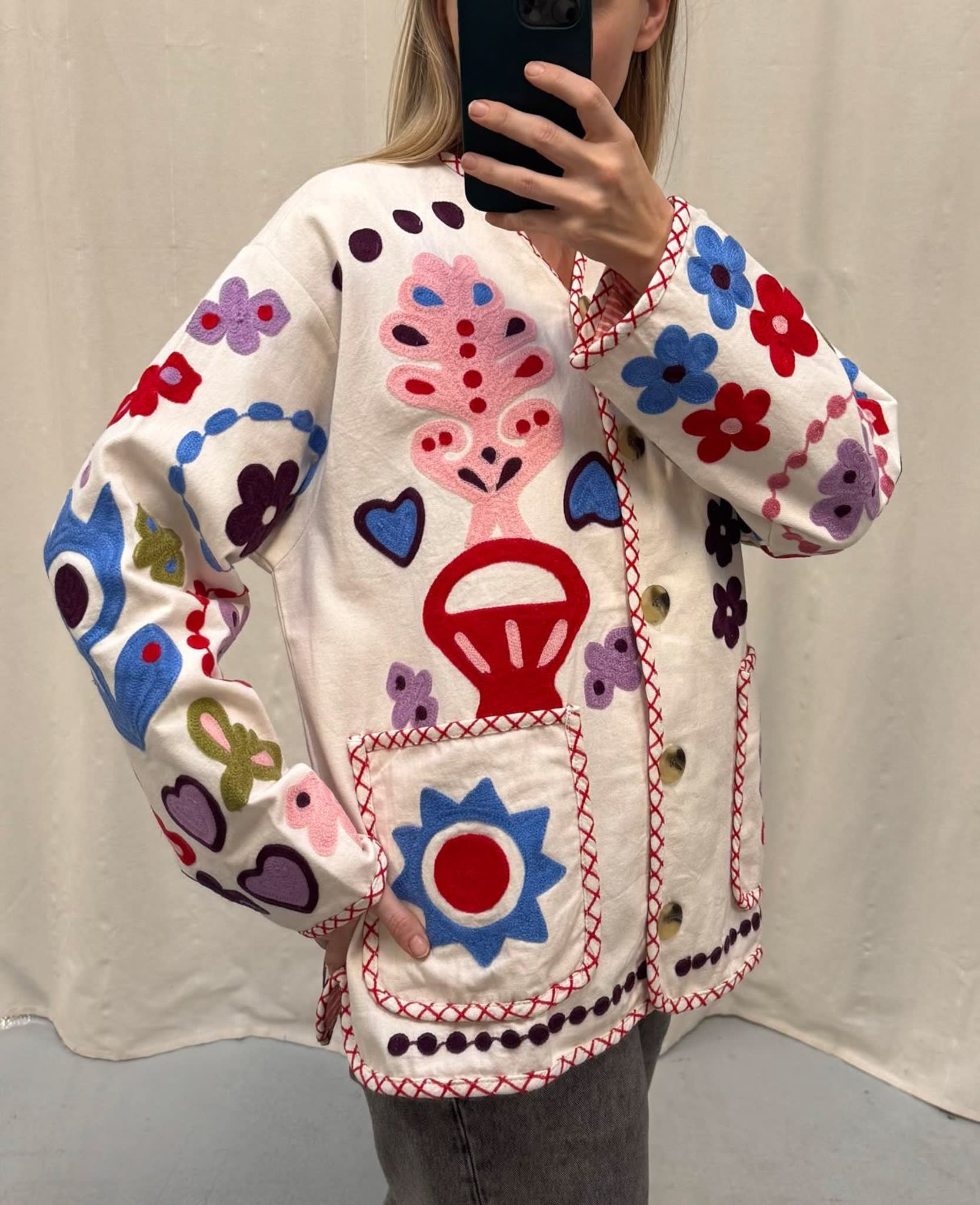 Sissel Edelbo Maggie Jacket - White Multi