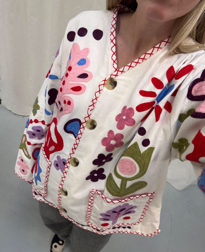 Sissel Edelbo Maggie Jacket - White Multi