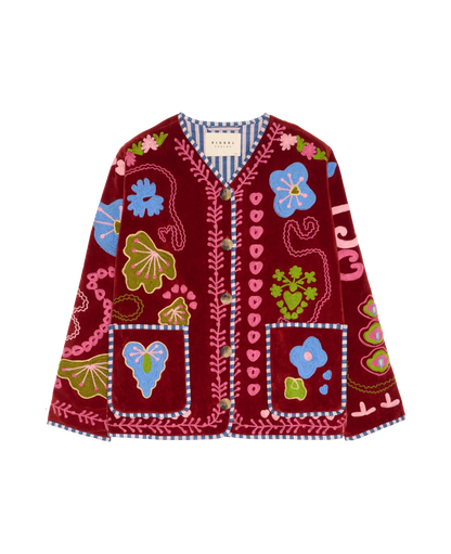 Sissel Edelbo Maggie Jacket - Velvet Burgundy