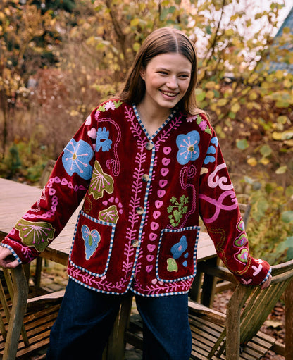 Sissel Edelbo Maggie Jacket - Velvet Burgundy