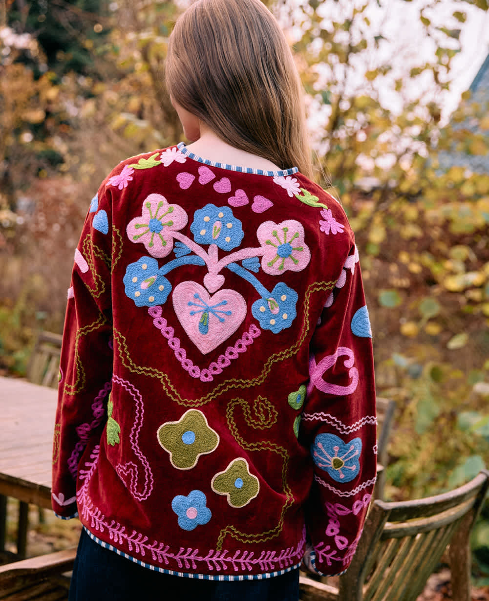 Sissel Edelbo Maggie Jacket - Velvet Burgundy
