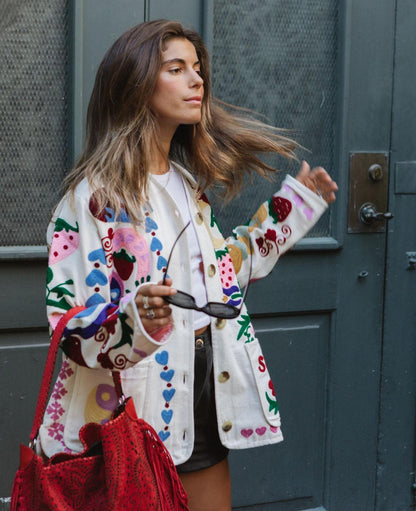 Coming soon-Sissel Edelbo Maggie Jacket - White Rose