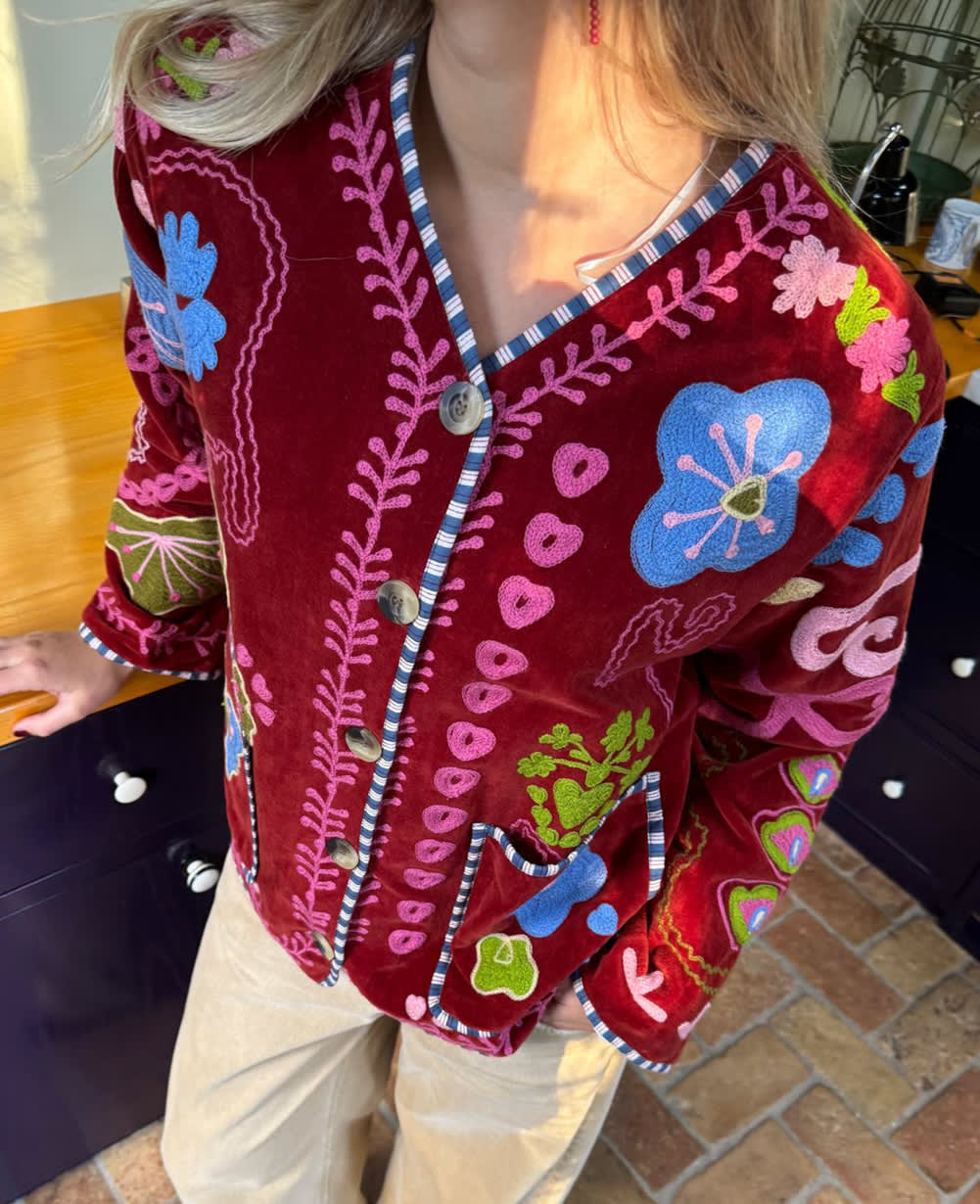 Sissel Edelbo Maggie Jacket - Velvet Burgundy