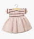 Minikane Rosana short sleeve tutu dress orchid pink stripes for 34cm and 37cm Gordis dolls