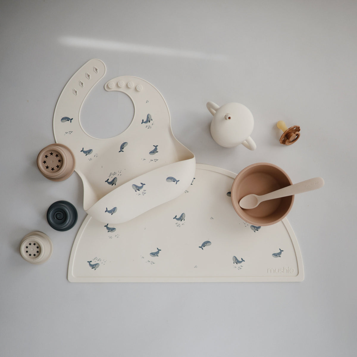 Silicone Baby Bib mushie