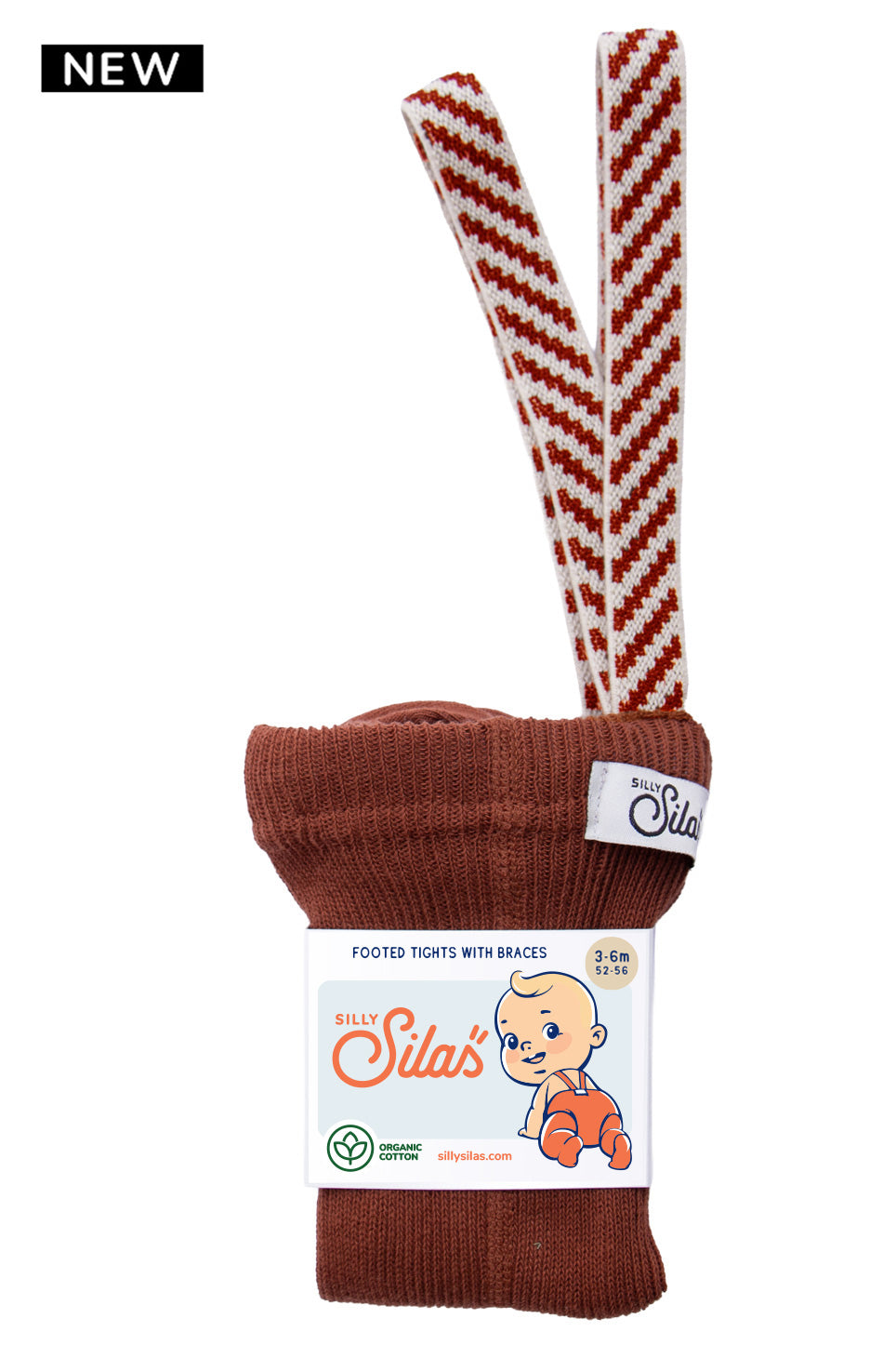 Silly Silas Footed Cinnamon Christmas Patterned — product view