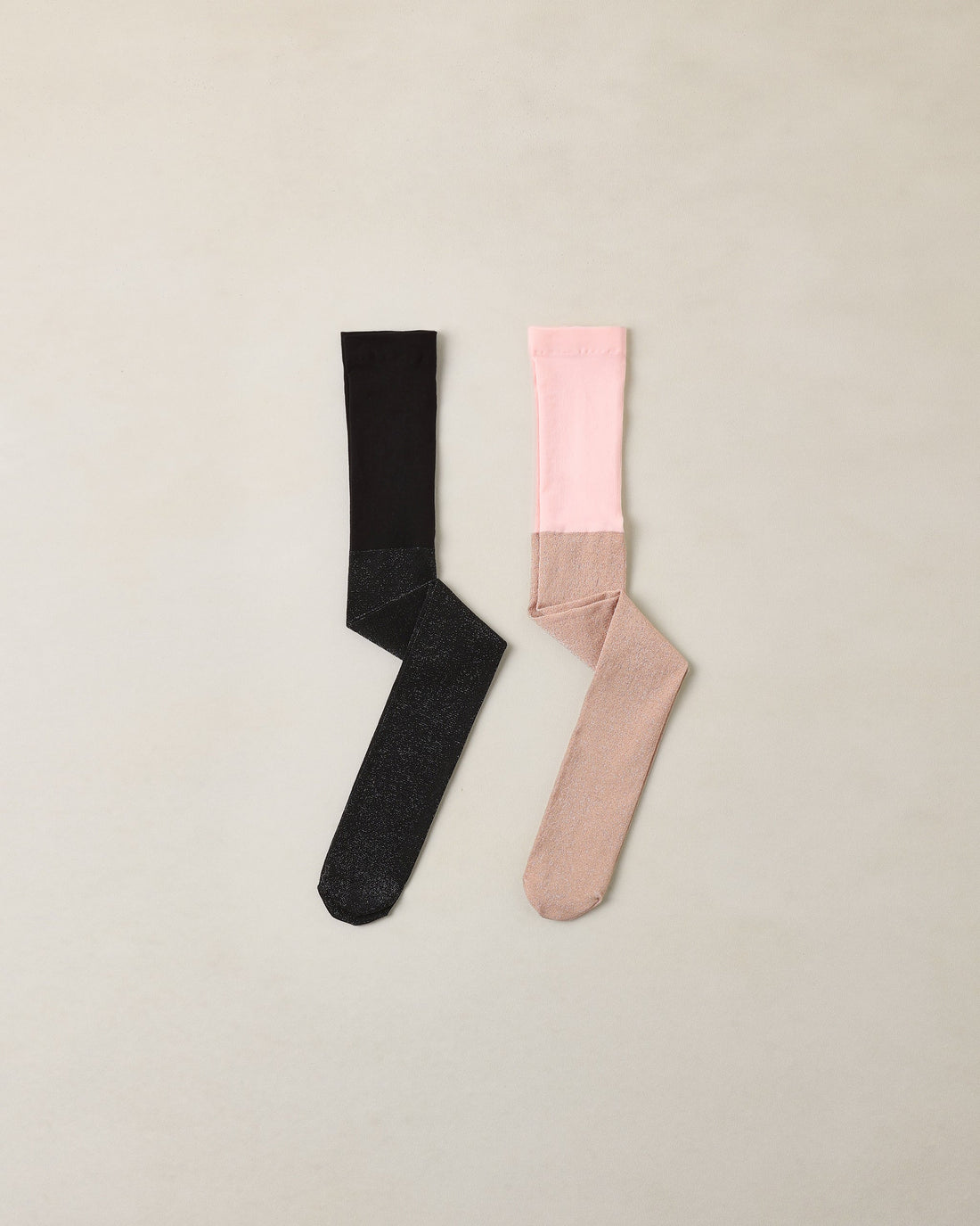 Noralee Shimmer Tights - Black &amp; Blush - official product image 1
