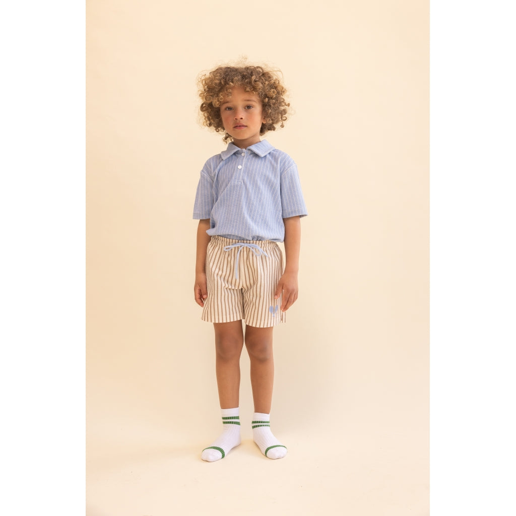Flöss Nohr Shirt - Bright Blue Stripe