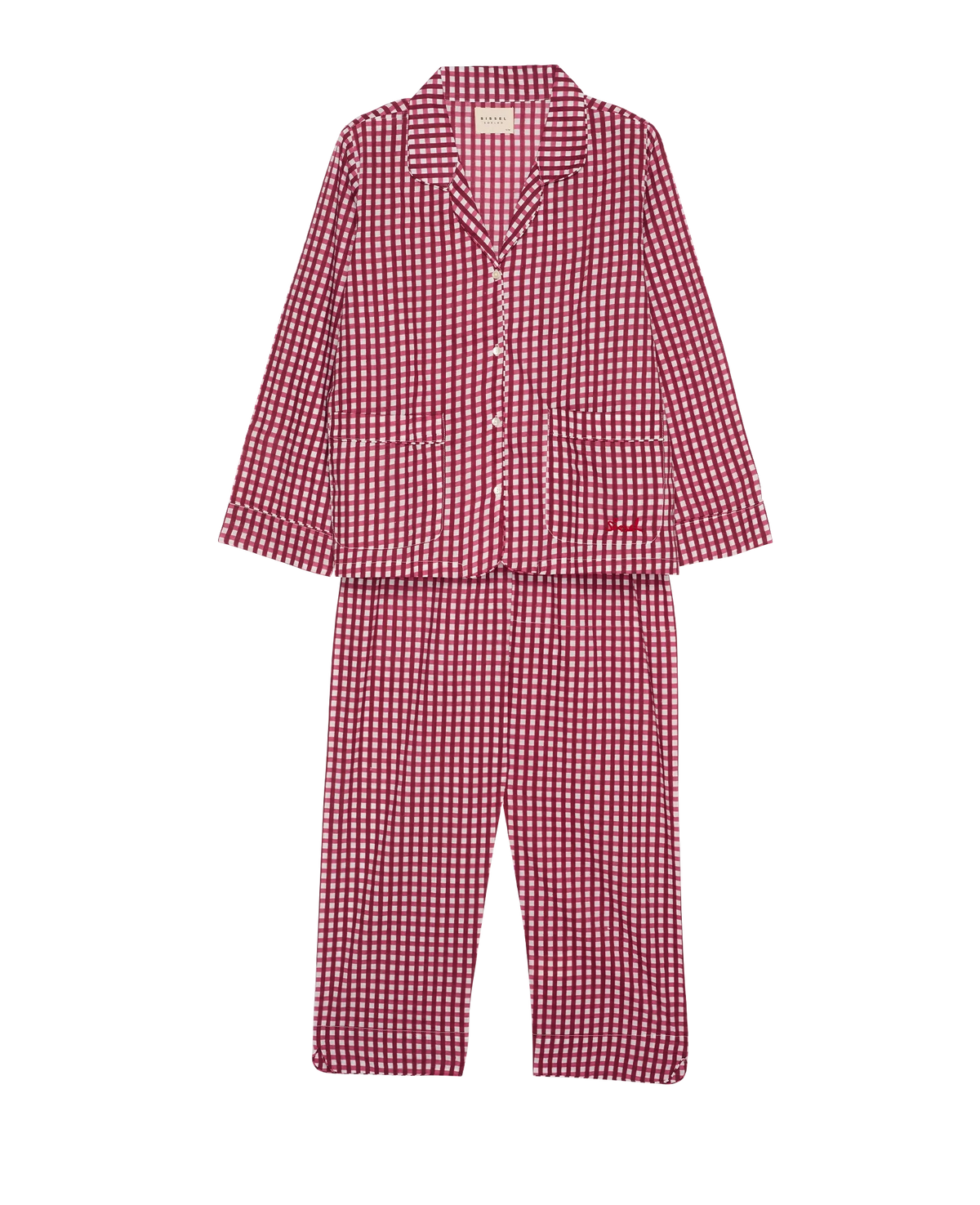 Sissel Edelbo Nuit Berry Hedge pyjamas front product view