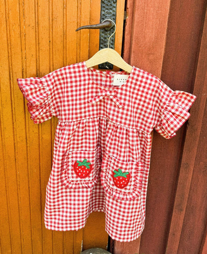 Sissel Edelbo Ohio MINI Dress - Red Checks