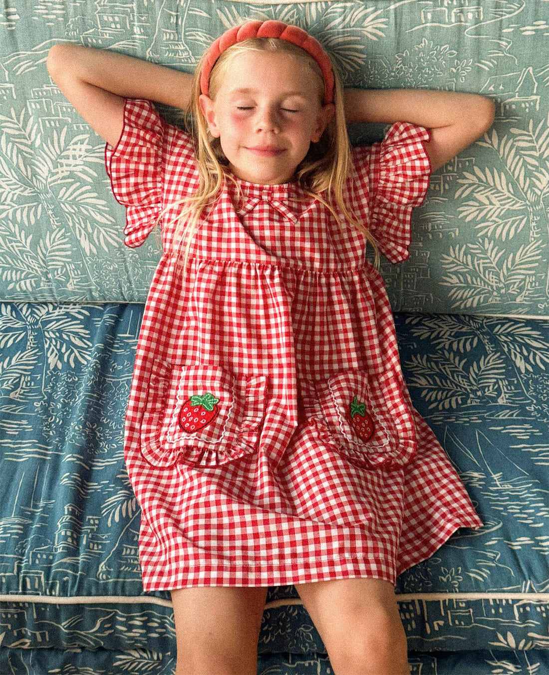 Coming soon-Sissel Edelbo Ohio MINI Dress - Red Checks