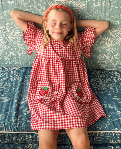 Sissel Edelbo Ohio MINI Dress - Red Checks
