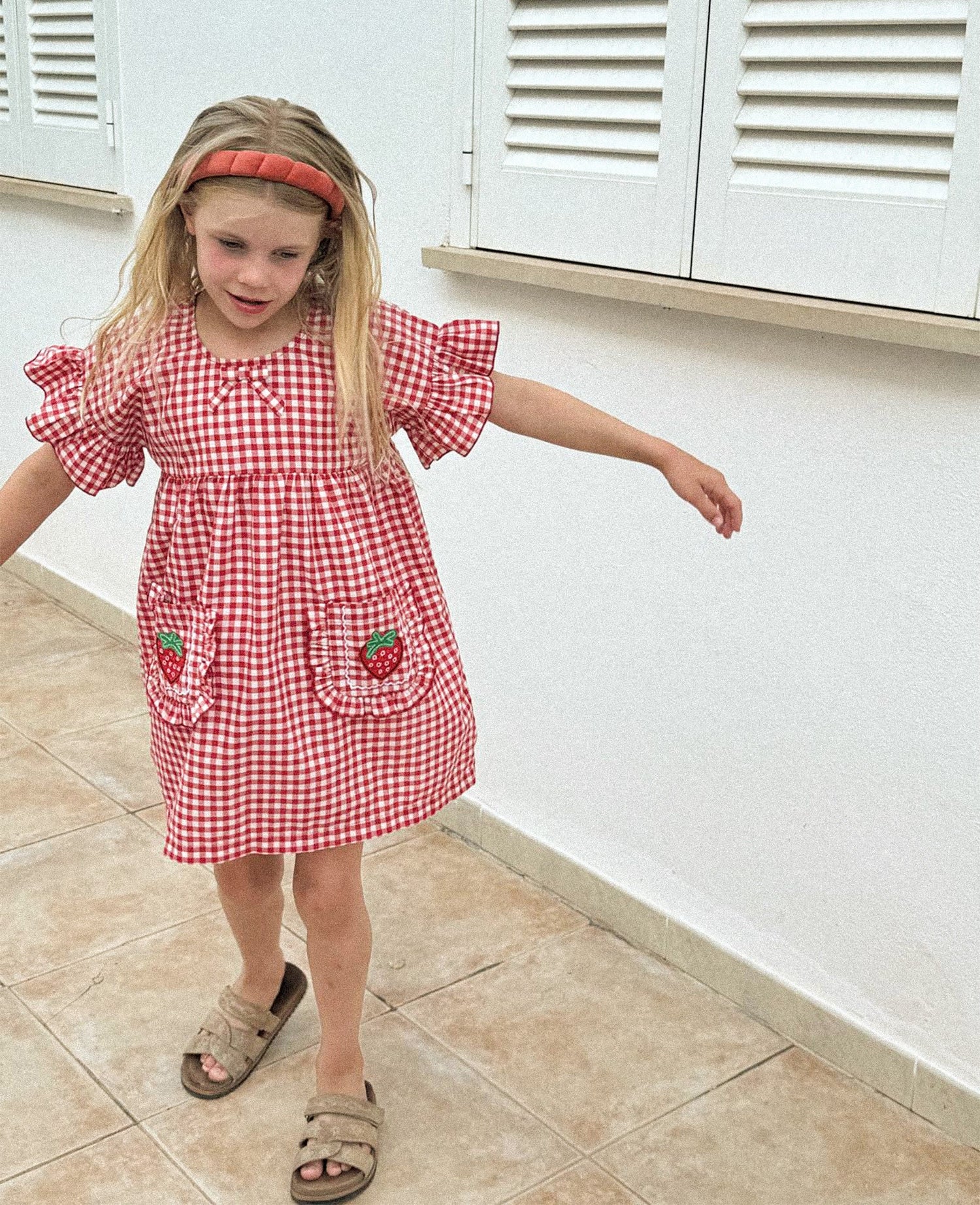 Sissel Edelbo Ohio MINI Dress - Red Checks