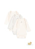 Konges Sløjd Fanga Fio Stripe Long-Sleeve Bodysuits, Set of 3 by Konges Sløjd