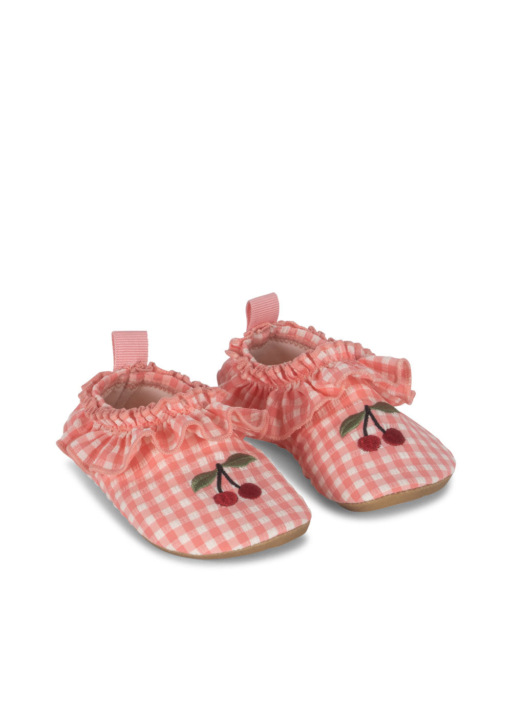 Konges Sløjd Soline Swim Shoes | Geranium Pink Gingham