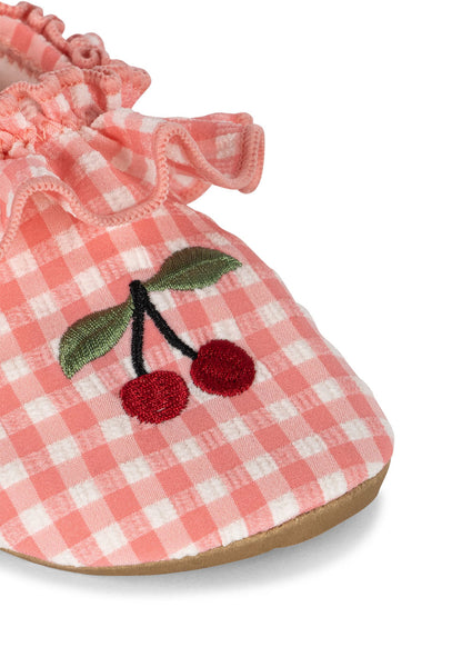 Konges Sløjd Soline Swim Shoes | Geranium Pink Gingham