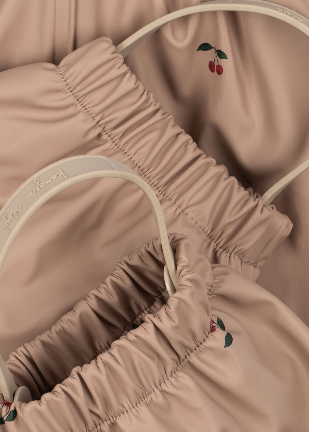 RAINY PALME SET FLEECE LINED - cherry