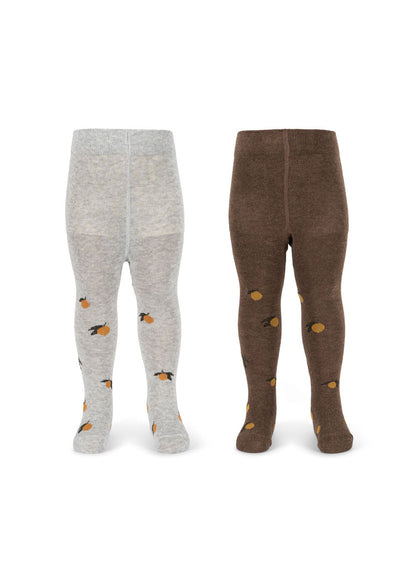 Konges Sløjd 2-Pack Jacquard Tights – Lemon