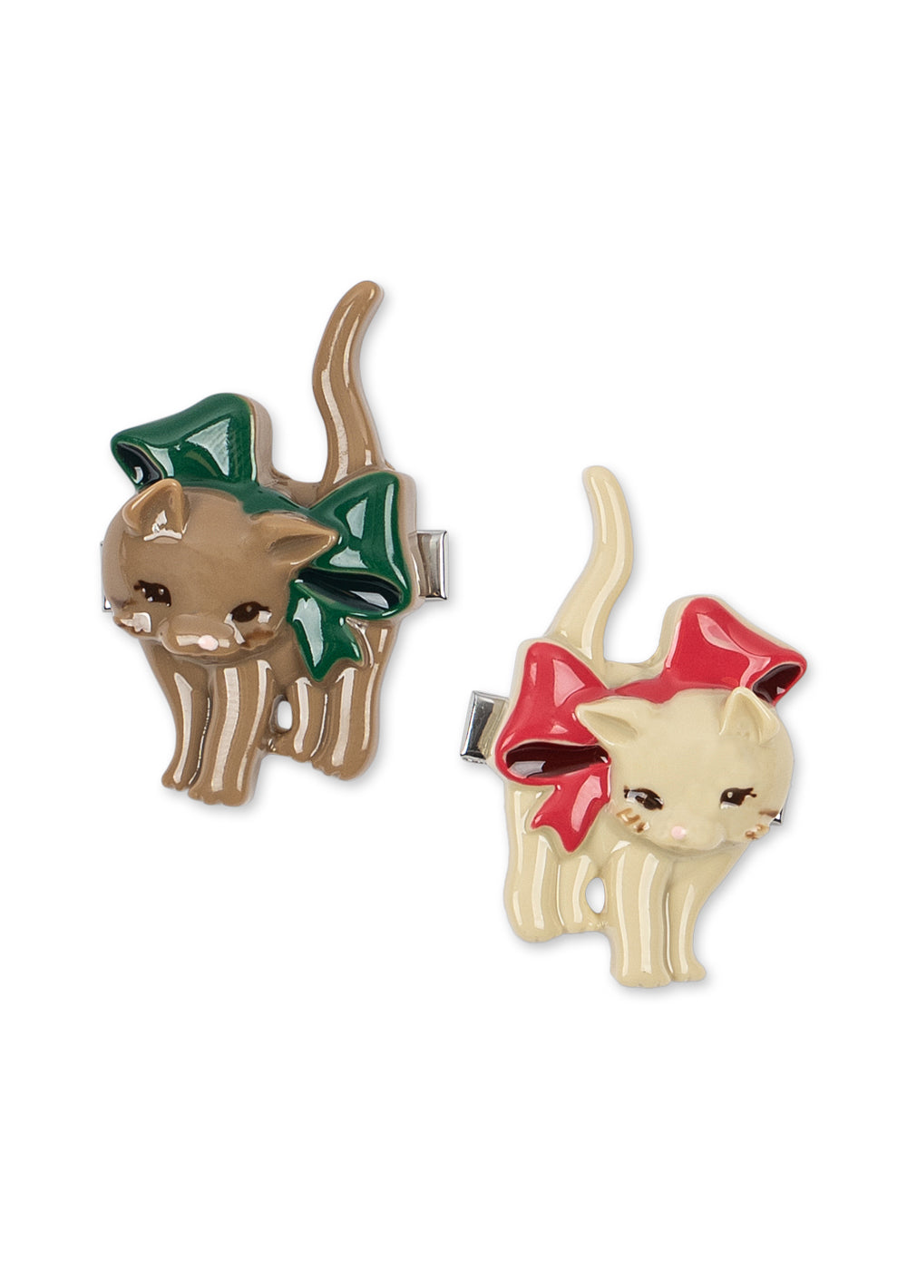 Konges Sløjd Bow Kitty hair clips alternate view