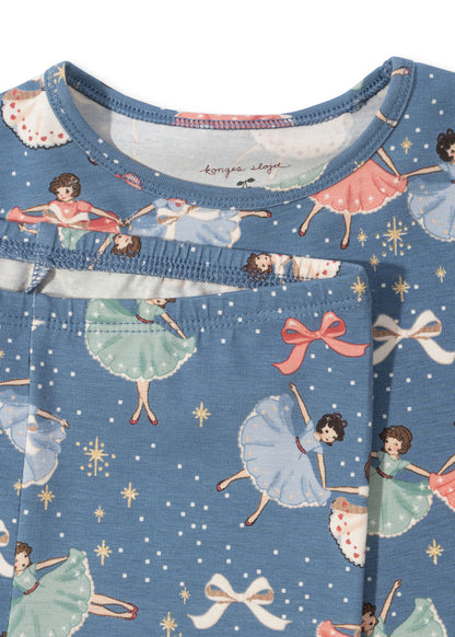 Konges Sløjd Christmas Pajama Set – Snow Bow Ballerina
