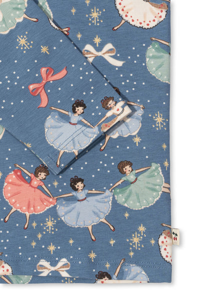 Konges Sløjd Christmas Pajama Set – Snow Bow Ballerina