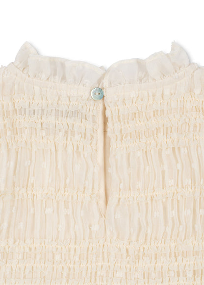 Konges Sløjd Joella Tulle Dress – White Smoke