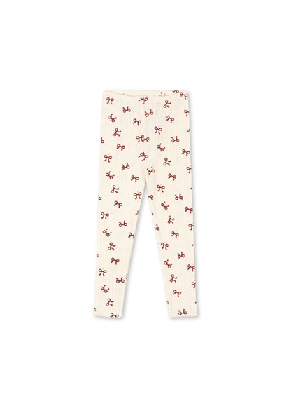 MINNIE LEGGINGS - bow rouge