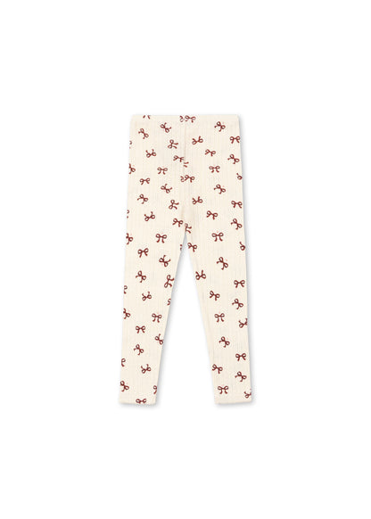 MINNIE LEGGINGS - bow rouge