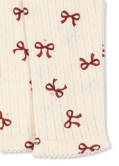 MINNIE LEGGINGS - bow rouge