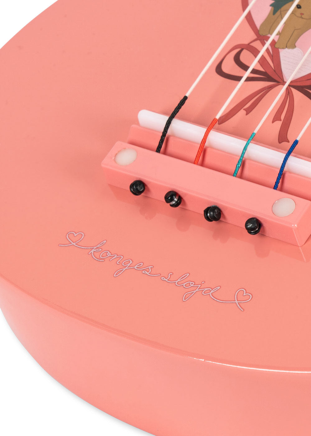 Konges Sløjd Wooden Ukulele Toy – Bow Kitty