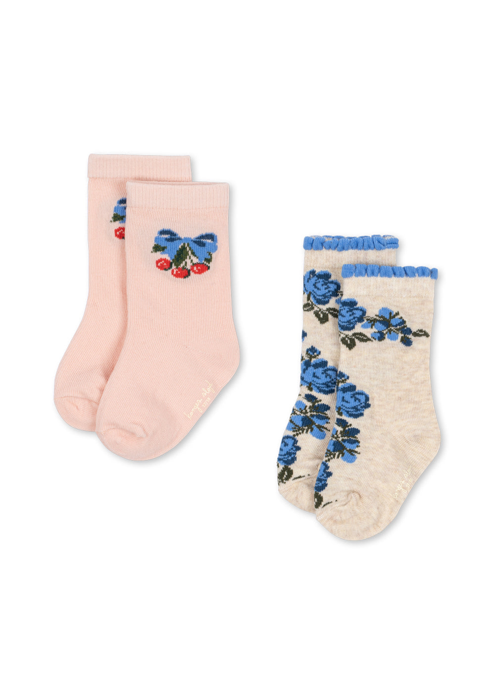 Konges Sløjd 2 Pack Jacquard Socks - Amarena/Tramonto