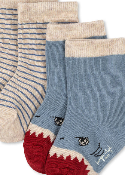 Konges Sløjd 2 Pack Kids Socks - Shark