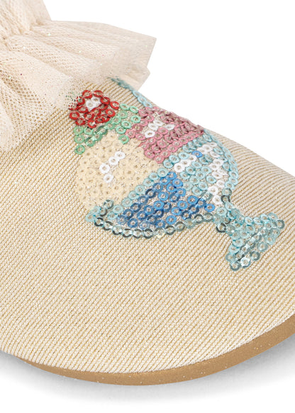 Konges Sløjd AMANDINE FRILL SWIM SHOES - rosewater